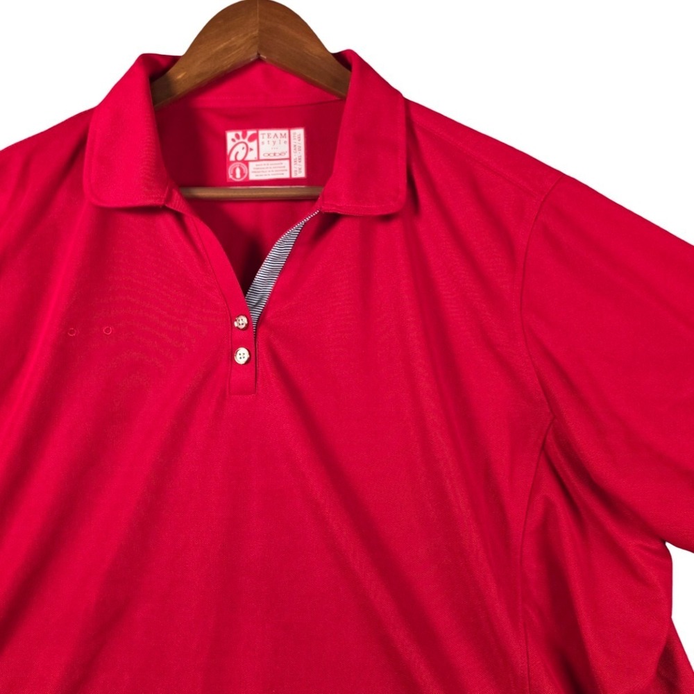 Chick-fil-A Oobe Team Style Red Polo Shirt Mens 3XL Employee Uniform Recycled